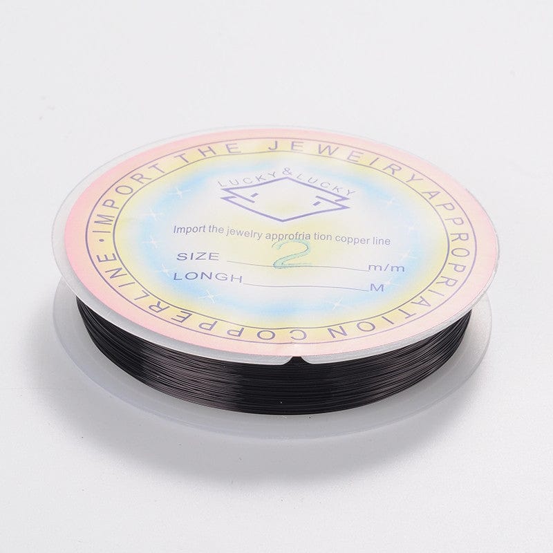 Kobber Wire – Sort (0,2mm, 35m) - Uniq Perler - 0000012049