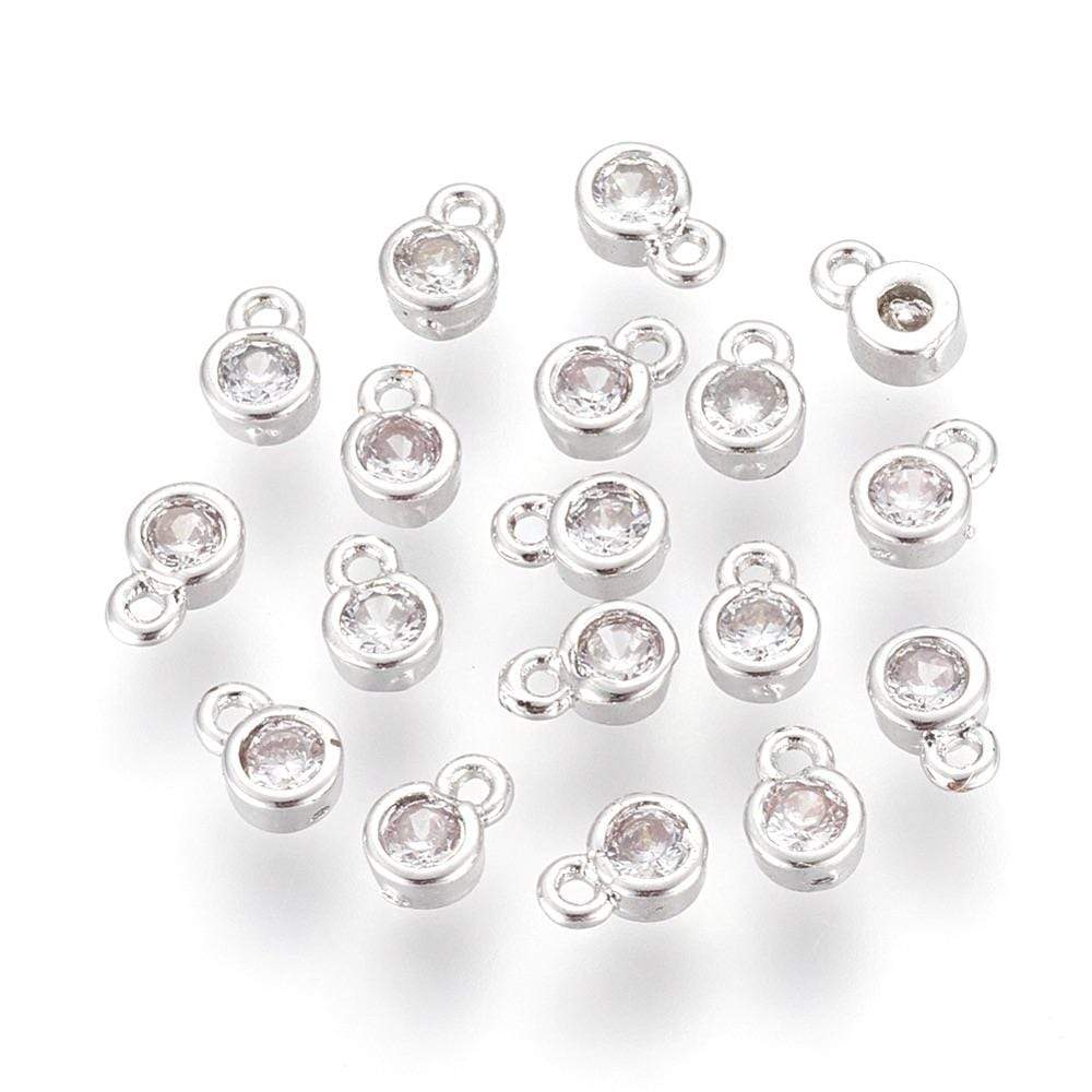 Kubisk Zirkonia Vedhæng, 6x4x2mm - Uniq Perler - 0000003437, 027379845688914077742844