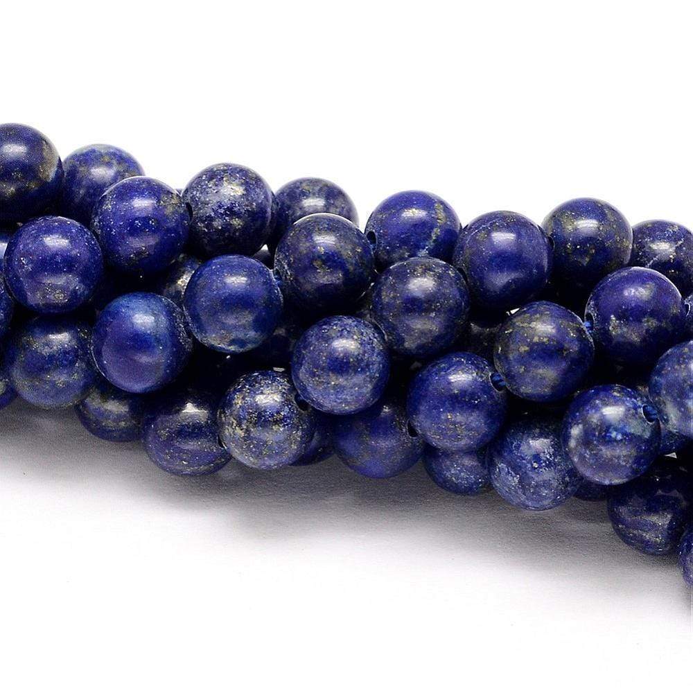 Lapis Lazuli, Blå, ( 4mm) - Uniq Perler - 0000005188