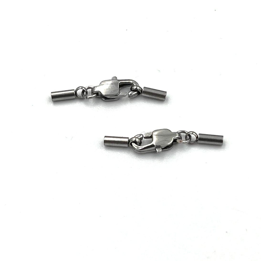 Låsesæt Med Karabinlås og Endestykker – Mørk Platin (1,5mm Hul) - Uniq Perler - 0000013356