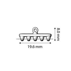 Miyuki Super Duo Mellemled, Forsølvet, 2 Stk - Uniq Perler - 0000004557