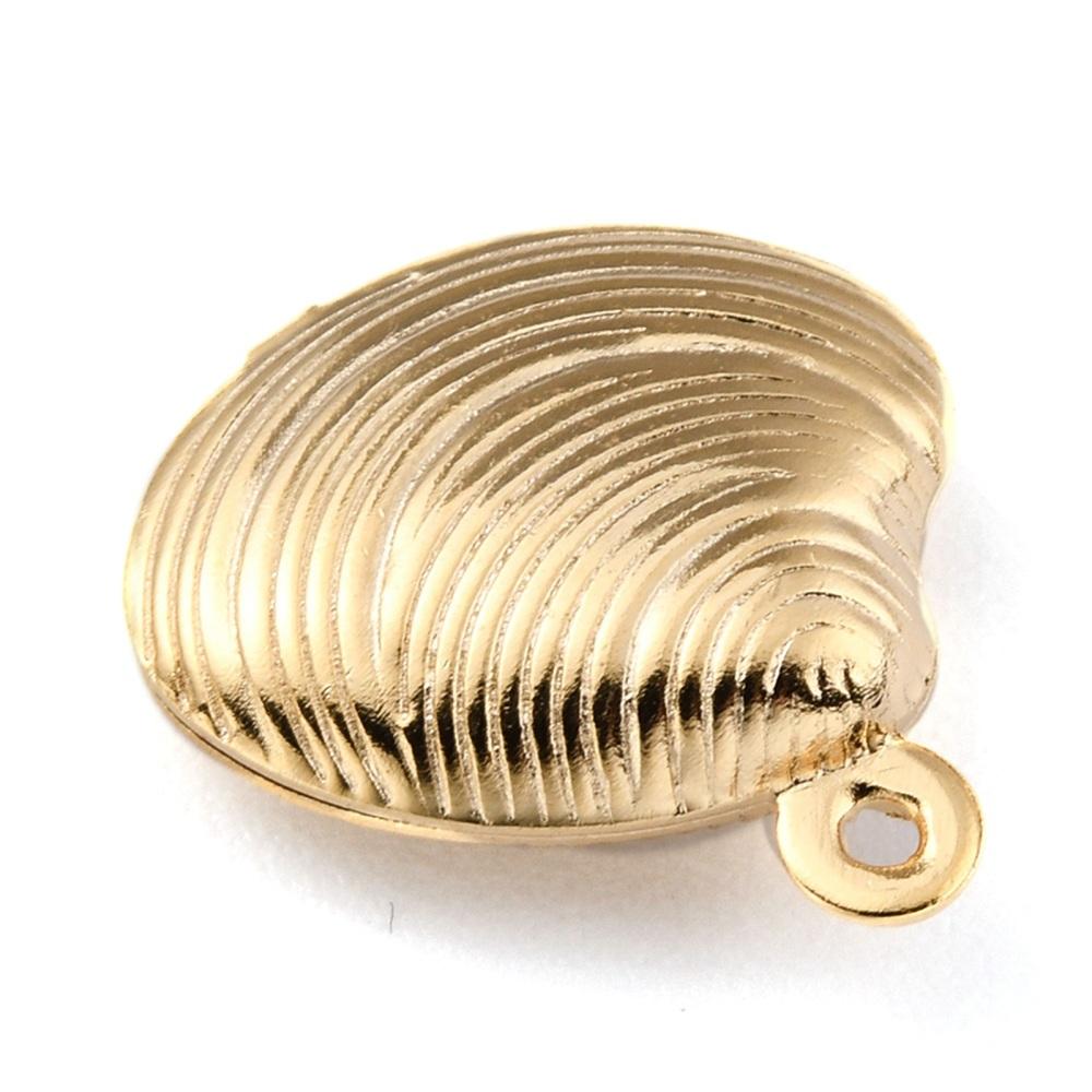 Muslingeskaller, Mix, Forsølvet Og Forgyldt,(10 Stk) - Uniq Perler - 0000005241