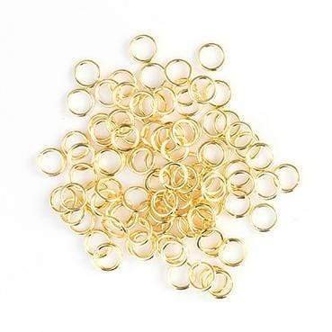 Øsken/O - Ringe – Åben, Forgyldt 925 Sølv (3x0,7mm), 10 Stk - Uniq Perler - 39185