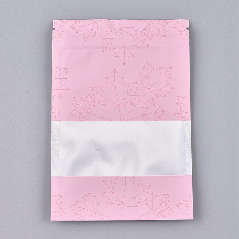 Plastikposer Med Lynlås – Rosa (15x10cm), 100 Stk - Uniq Perler - 135441