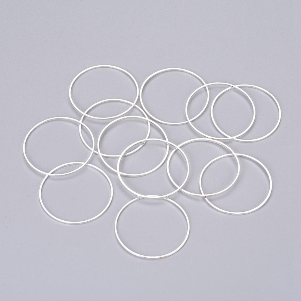 Ring Links, Platinium, 10mm, 10 Stk - Uniq Perler - 0000007364, 040922945679915870995857, 040922945679913711134854