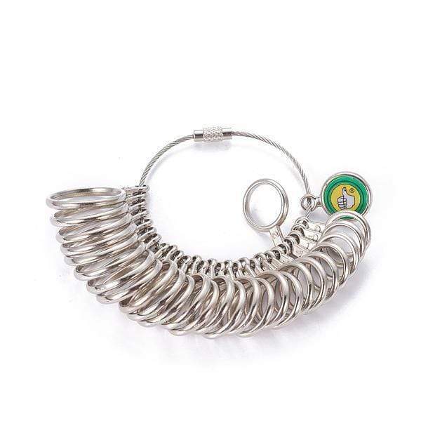 Ringmåler Sæt og Mandrel i Aluminium - Uniq Perler - 131910