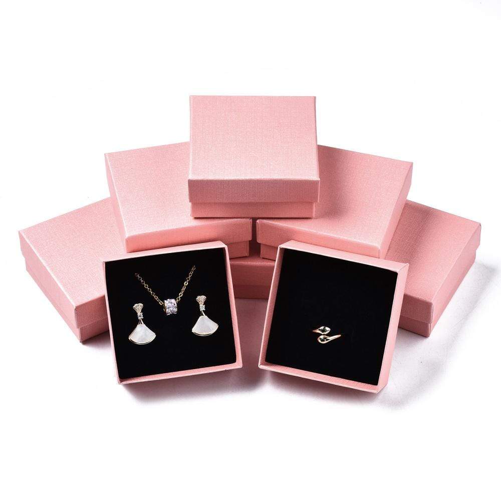 Rosa Gaveæsker (7,4x7,4x3,2cm) 6 Stk - Uniq Perler - 1198471886