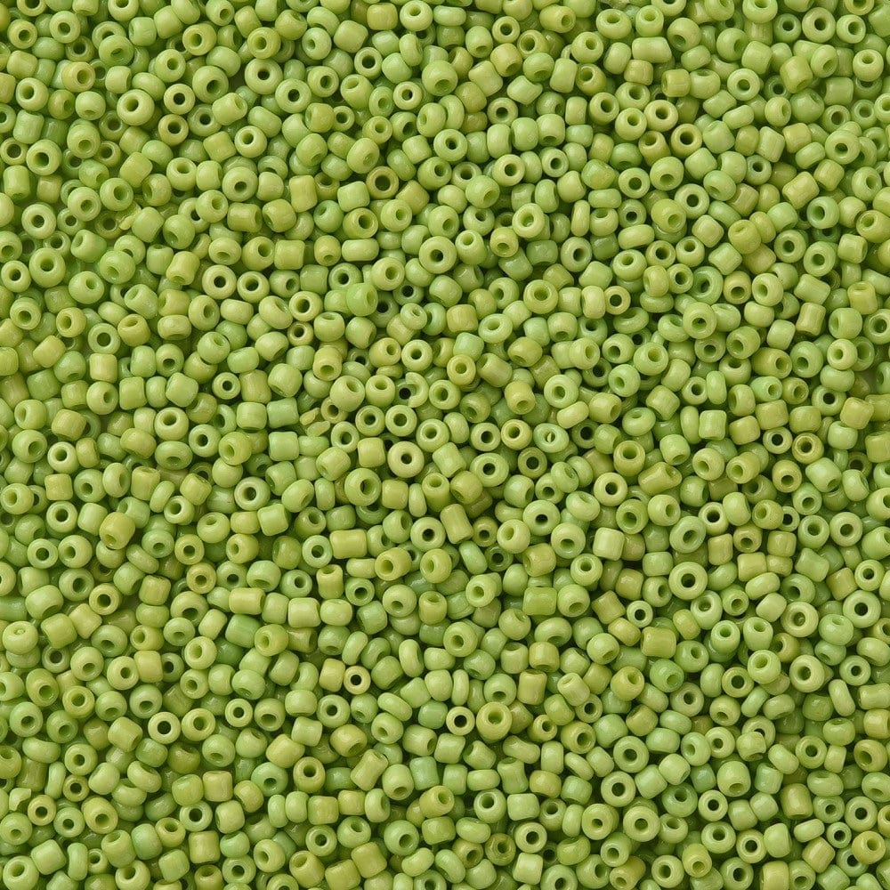 Seed Beads, Lime Grøn, 2mm, 12/0 - Uniq Perler - 11292