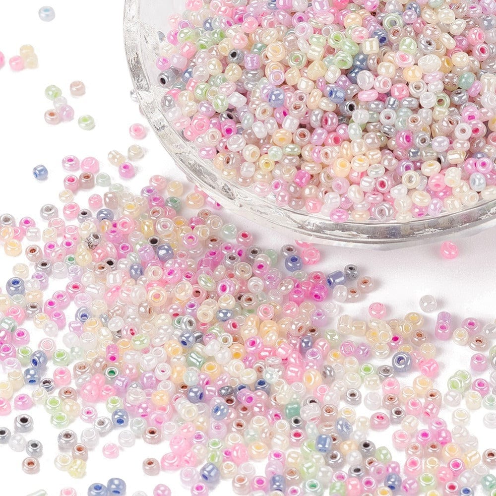 Seed Beads, Pastel Farver, (2mm, 12/0) - Uniq Perler - 117372