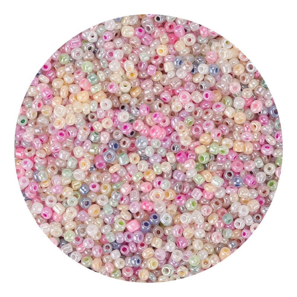 Seed Beads, Pastel Farver, (2mm, 12/0) - Uniq Perler - 117372
