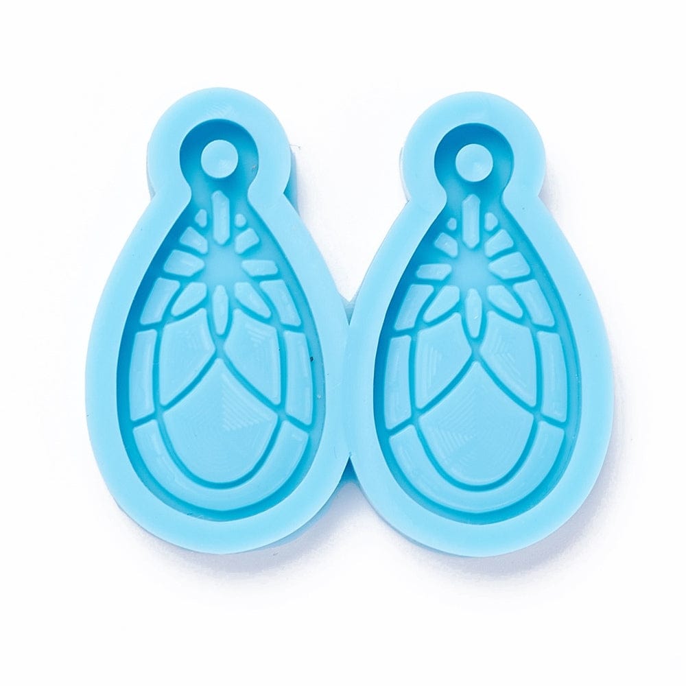 Silikone Form Til Øreringe Eller Vedhæng (43x38mm) - Uniq Perler - 132842