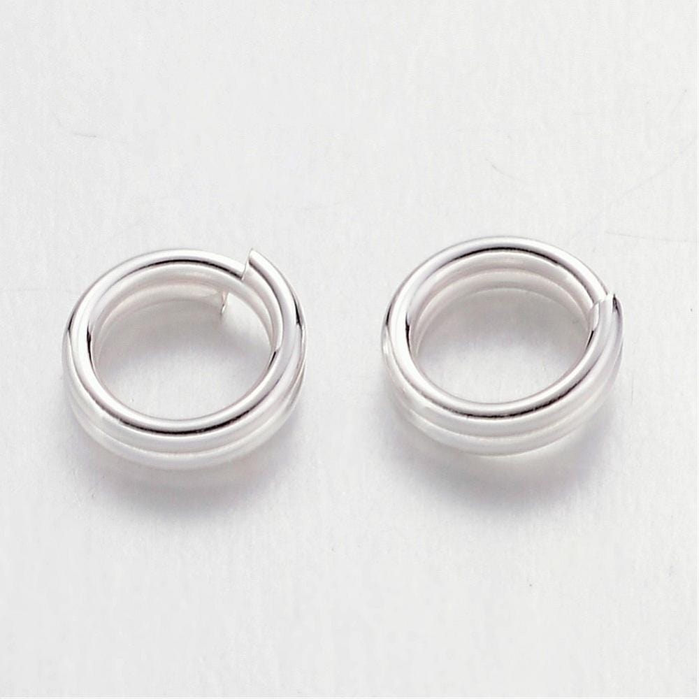 Splitringe - Forsølvet Messing (4x1mm, 25 stk) - Uniq Perler - 0000008810, 923837645673913495003854