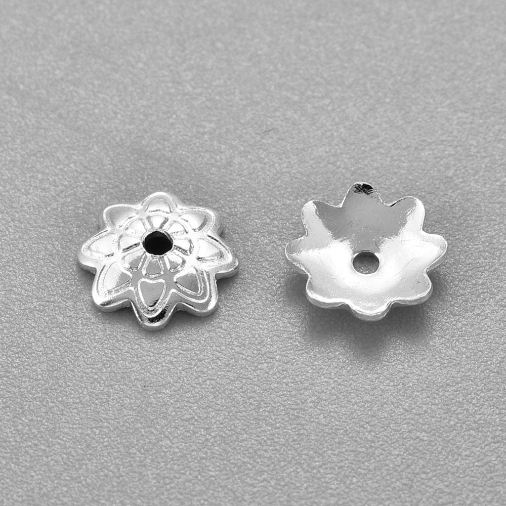 Stål Perlekapper (7mm, 10 Stk) - Uniq Perler - 11095