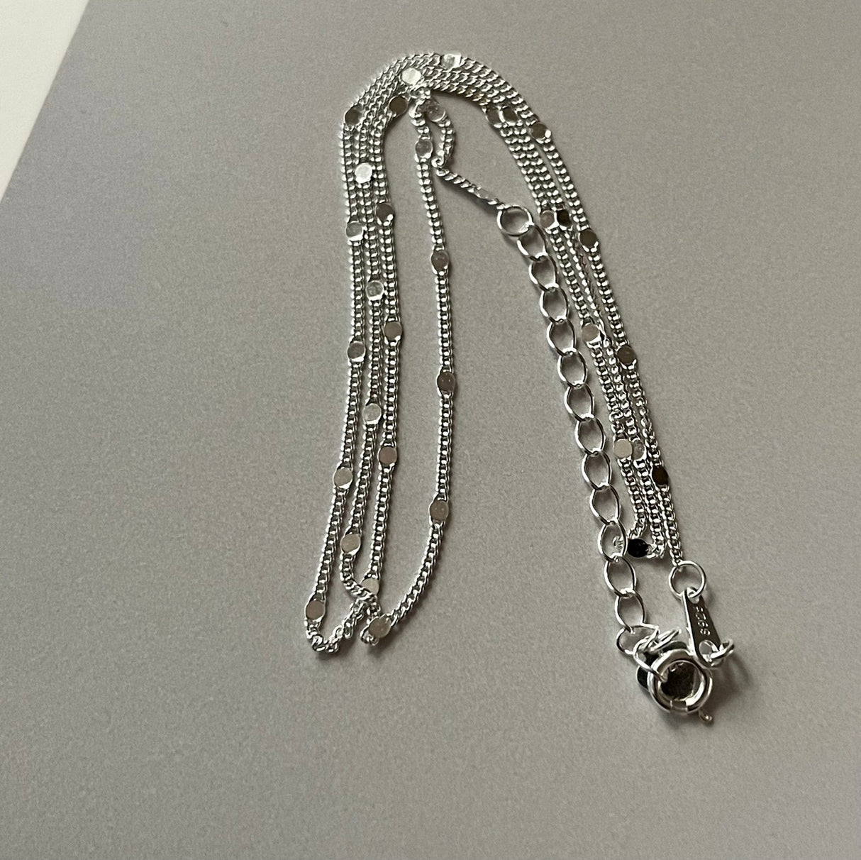 Sterling Sølv 925 Halskæde – 45cm - Uniq Perler - 0000013915