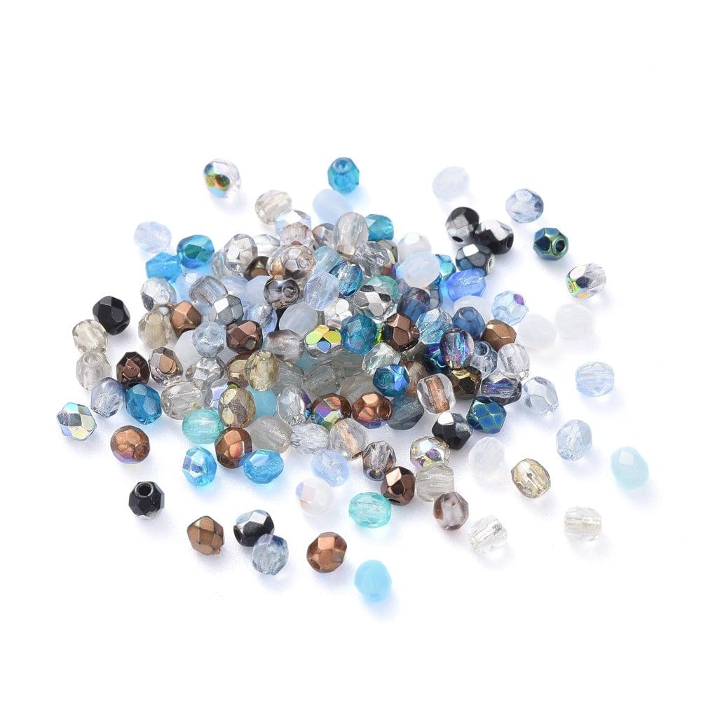 Tjekkisk Krystal Glasperler, 3mm, Ca. 100 Stk - Uniq Perler - 0000012008