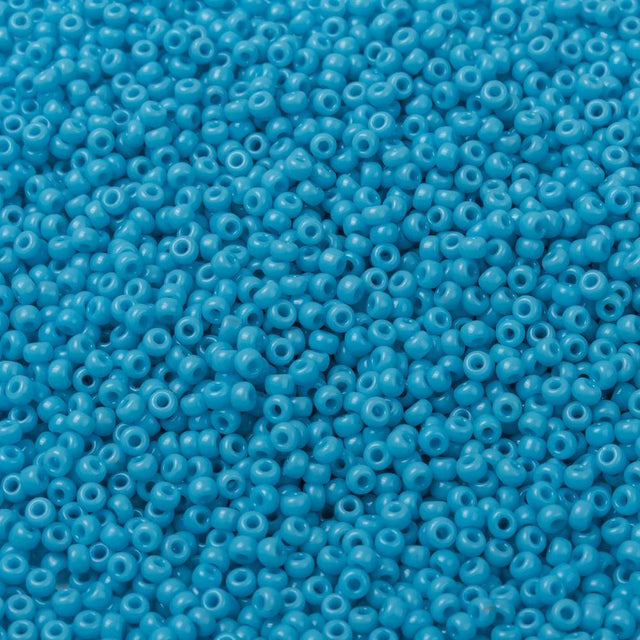 Uniq Perler miyuki beads 0413 Miyuki Rocailles, matte Opaque Turquoise Blue 11/0