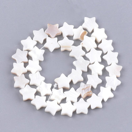 Uniq Perler Shell Perler 10 mm smukke shell stjerner/perler