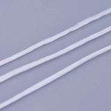 Uniq Perler Tråd etc 10 meter hvid elastik snor flad