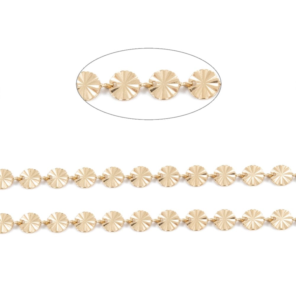 Vandfast Snowflake Kæde, Forgyldt Stål, (4x0,7mm) - Uniq Perler - 114046