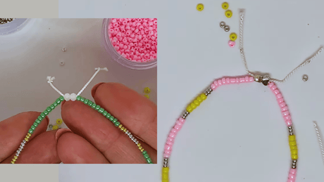 Lær at lave armbånd med regulerbar lukning - Uniq Perler