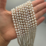 Freshwater Pearls – Slightly Drop-Shaped, Grade AAA (6.5-7x5.5-6mm)