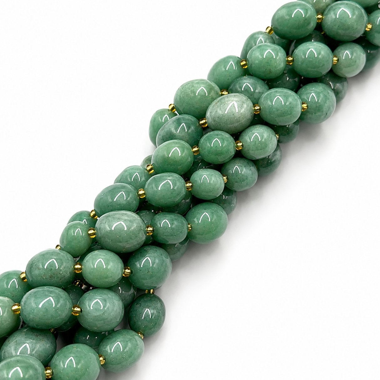 Aventurine Beads – Green, Nuggets (12~20x9~15x7~15mm)