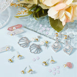 15 par örhängen med klara zirkonia – 925 sterlingsilver stift – Uniq Perler – 