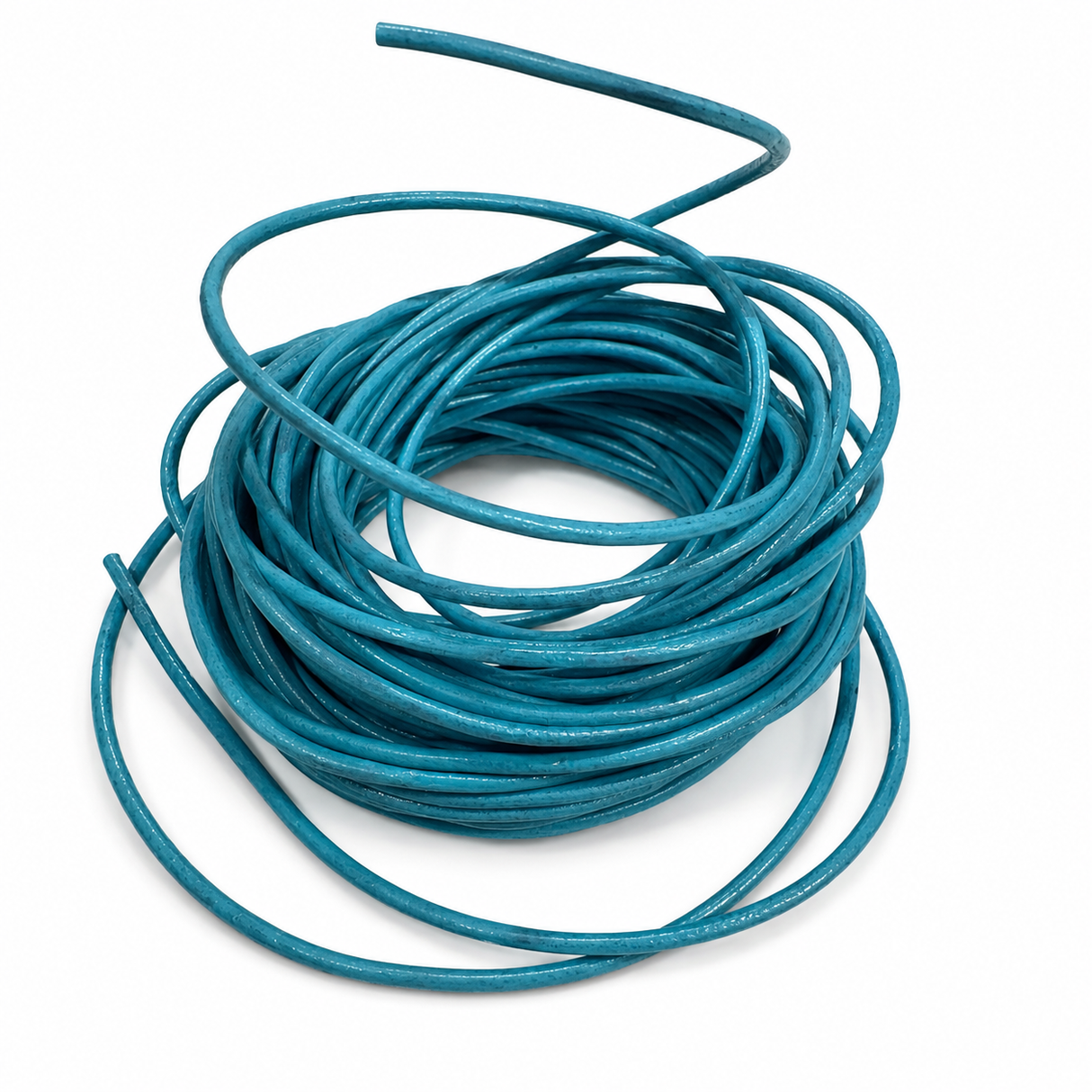 Lærtråd - Sort, Rund, 1,5mm, (10m) 