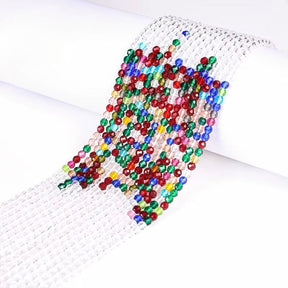 2 - Farbige Glasperlen - Klar/Mix Farben (3mm) - Uniq Perler - 115364