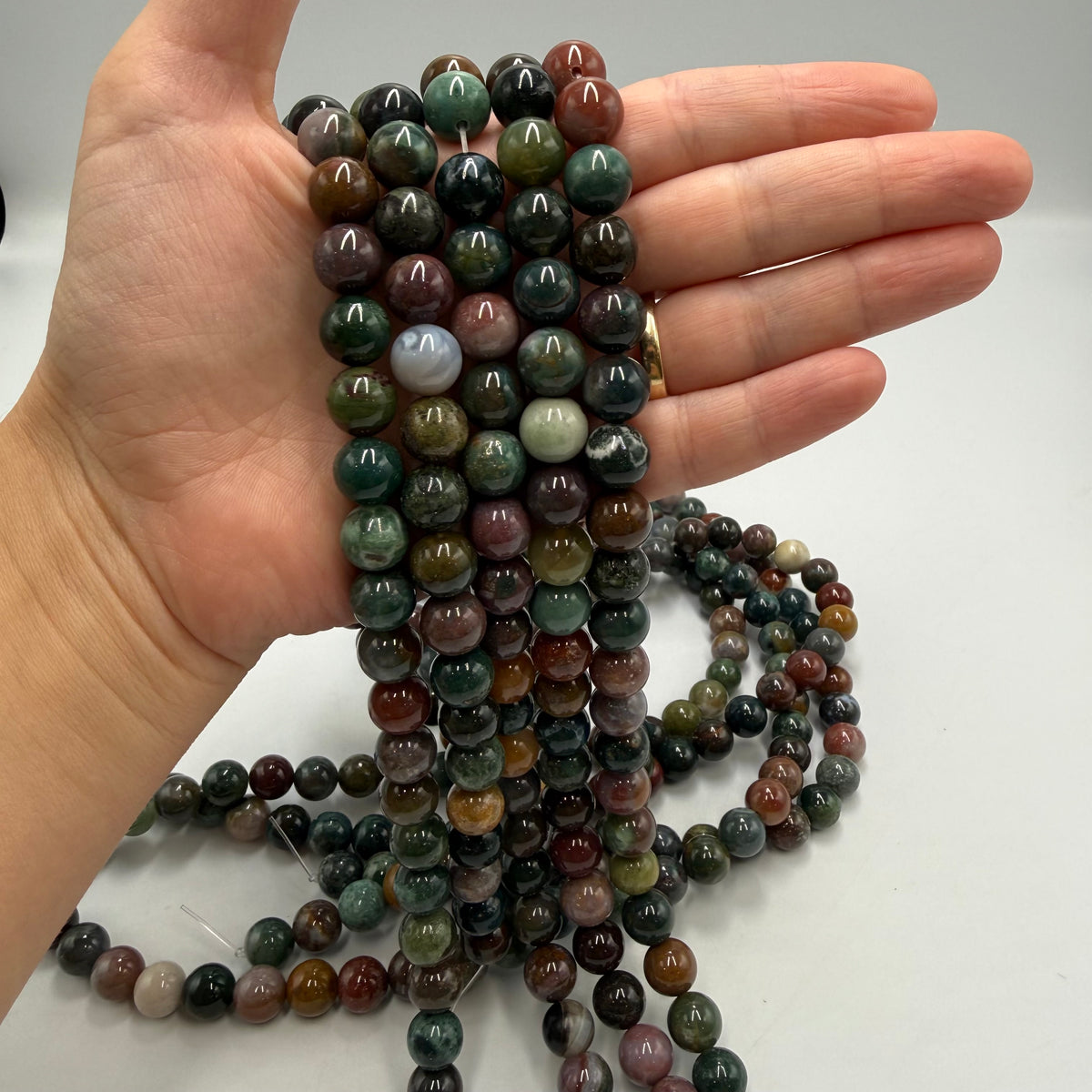 Indian Agat Perler – Runde (10mm)