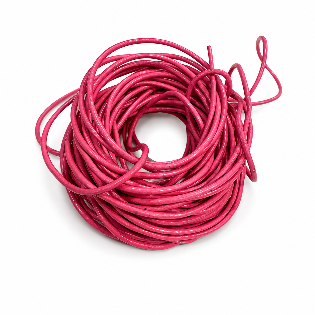 Lærtråd - Sort, Rund, 1,5mm, (10m) 