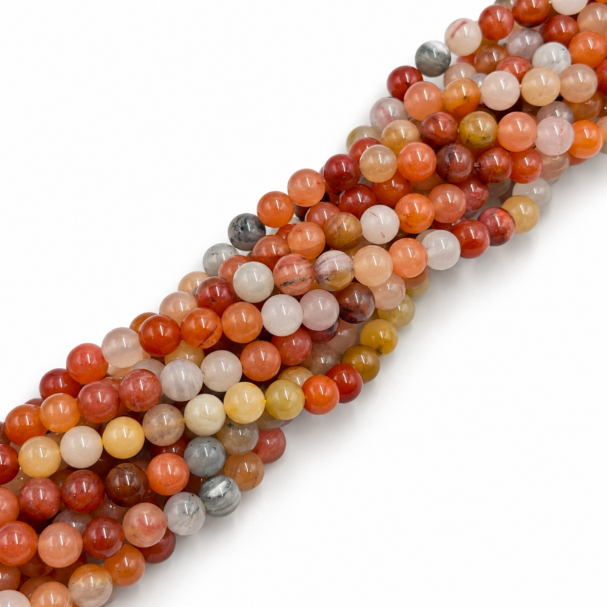 Golden Silk Jade Beads – Round (8,5mm)