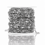 Vandfast "Stjerne Link" Kæde, Stål, (7,5mm, 1m)