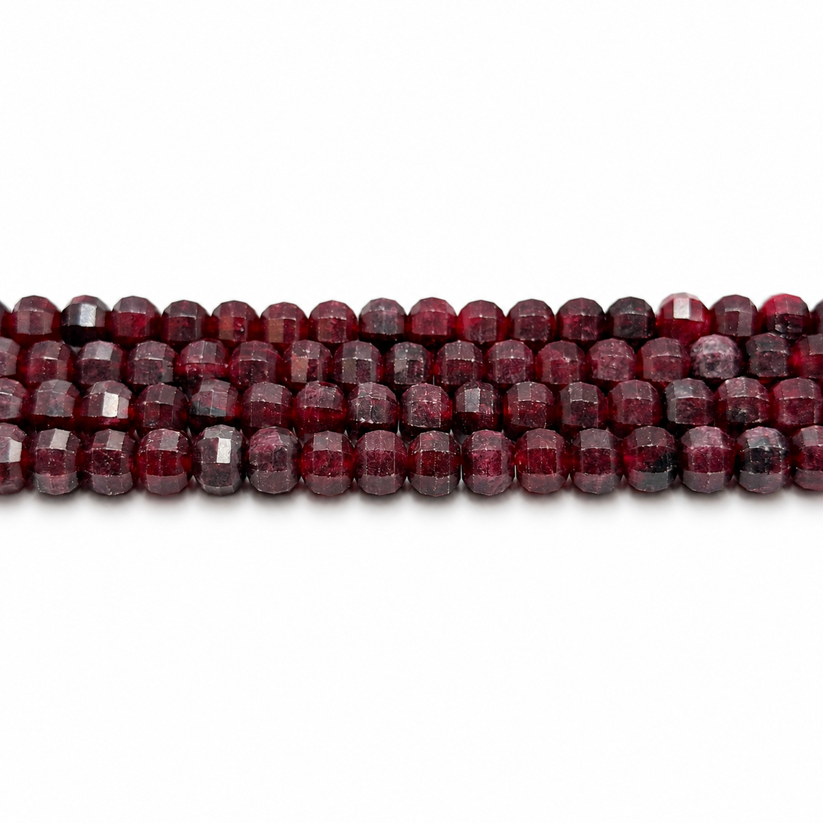 White Jade Beads – Coconut Brown, Faceted, Pumpkin Shape (9.5~10x7~8mm)
