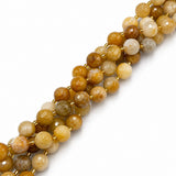 Topaz Jade Beads – Faceted, Round (15~16mm)