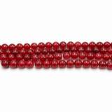 Malaysia Jade Beads – Red, Round (8mm)