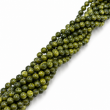 Jade Beads – Olive Green, Round (8mm)