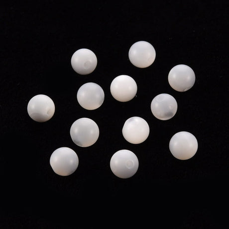 panda Top/anboret perler. 4 mm shell perle top/anboret