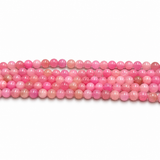 Jade Beads – Pink, Round (6mm)