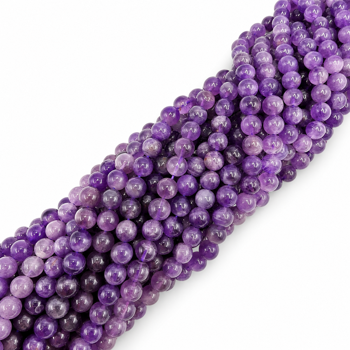 Amethyst Perlen – Rund (8mm)