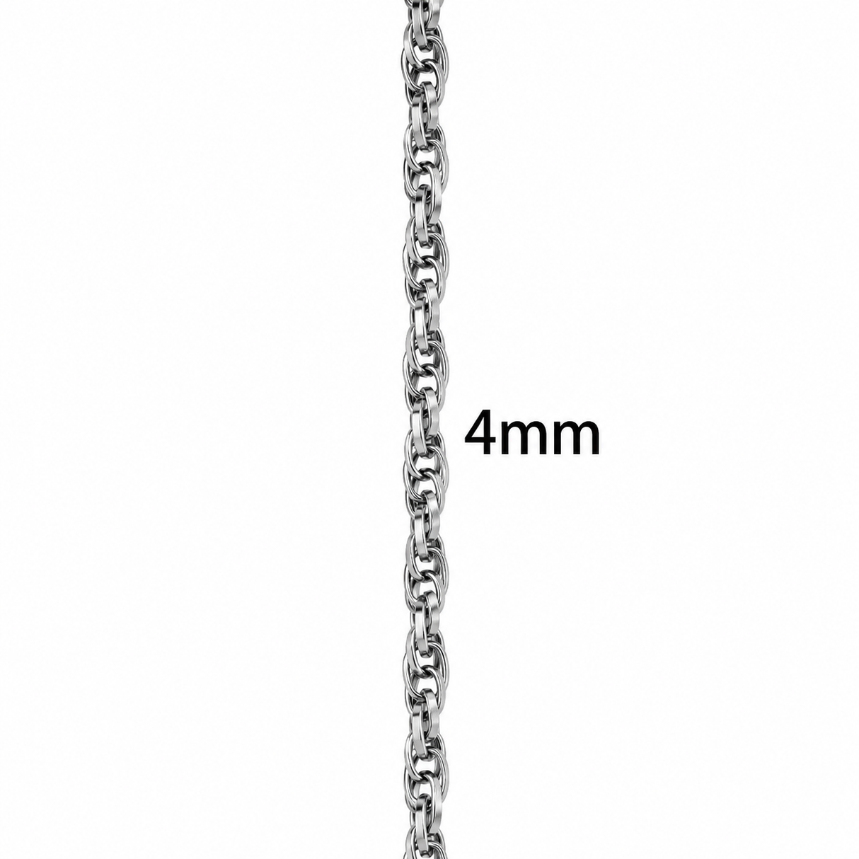 Water-resistant "Star Link" Chain, Gold-plated Steel, (2.1mm, 1m) 