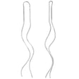 925 Sterling Sølv Øreringe – Wave Ørekæde - Uniq Perler - 