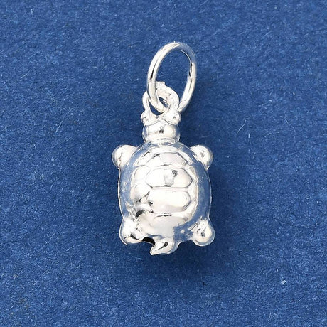 925 Sterling Sølv Skildpadde Vedhæng (12,5x7,5x5,5mm) - Uniq Perler - 115541