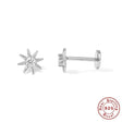 925 Stjerne Sterling Sølv Ørestikkere Med Klare Zirkonia Sten - Uniq Perler - 111209