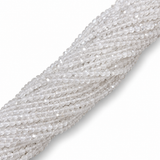 Bergkristall-Perlen – Klar, Facettiert (3mm)