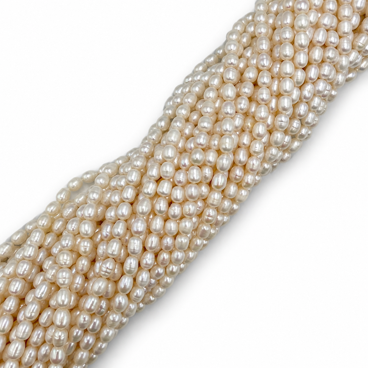 Ferskvandsperler – Rice, Grade A+ (7,5x6mm)