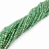 Aventurin Perlen – Grün, Facettiert (3mm)