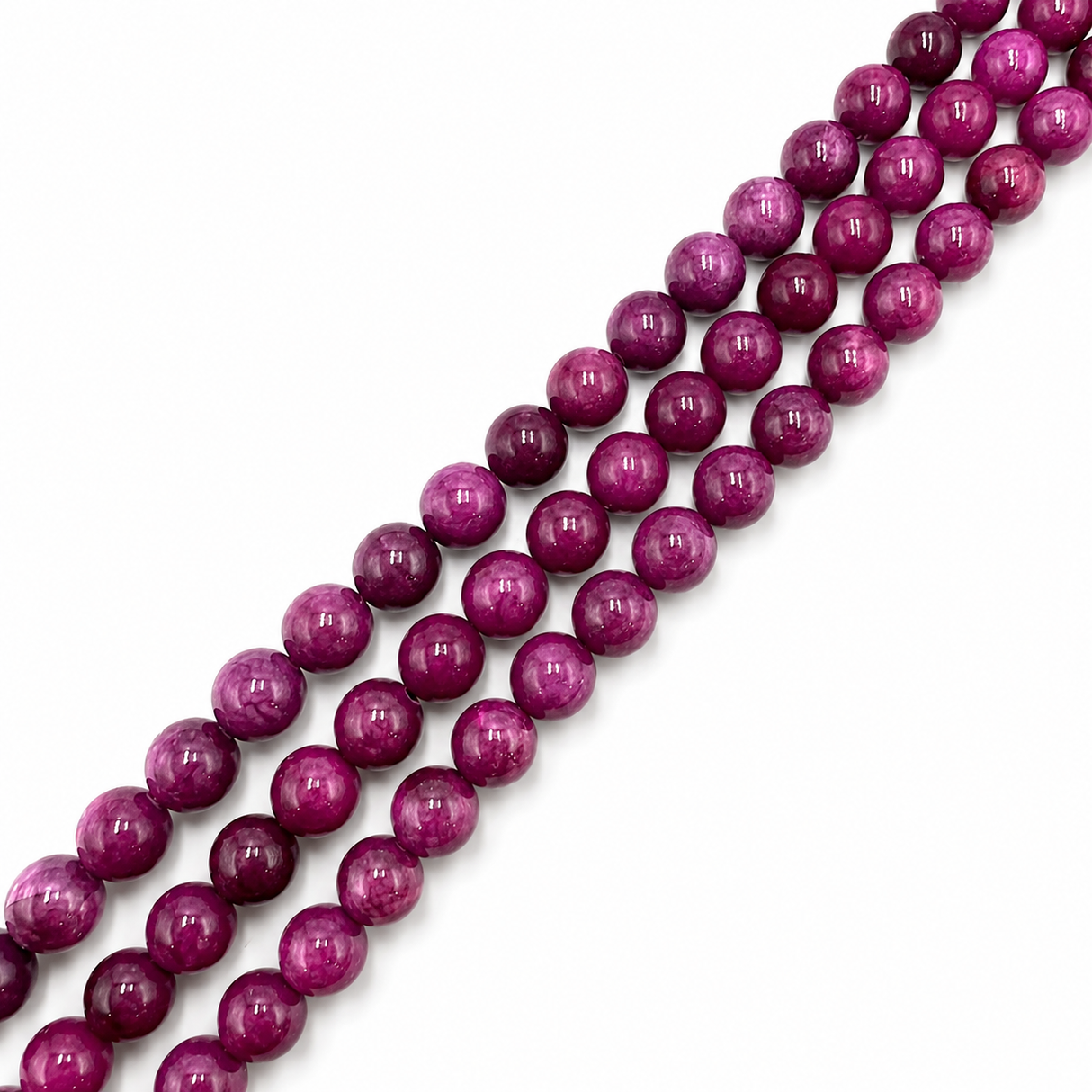 Jade Perler – Lilla, Runde (10mm)
