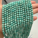 Amazonit Perler – Grøn, Grade A (6mm)