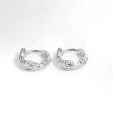 Creoler Med Mønster - Forsølvet messing (16mm)